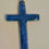 Thumbnail: Victorian 9ct Gold Large Carved  Lapis Lazuli Cross Pendant