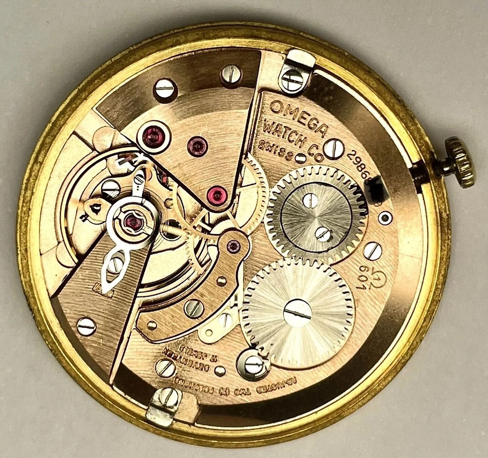 Thumbnail: Omega Geneve 1970 9ct Gold Gents Vintage Watch Dial Patina 34mm