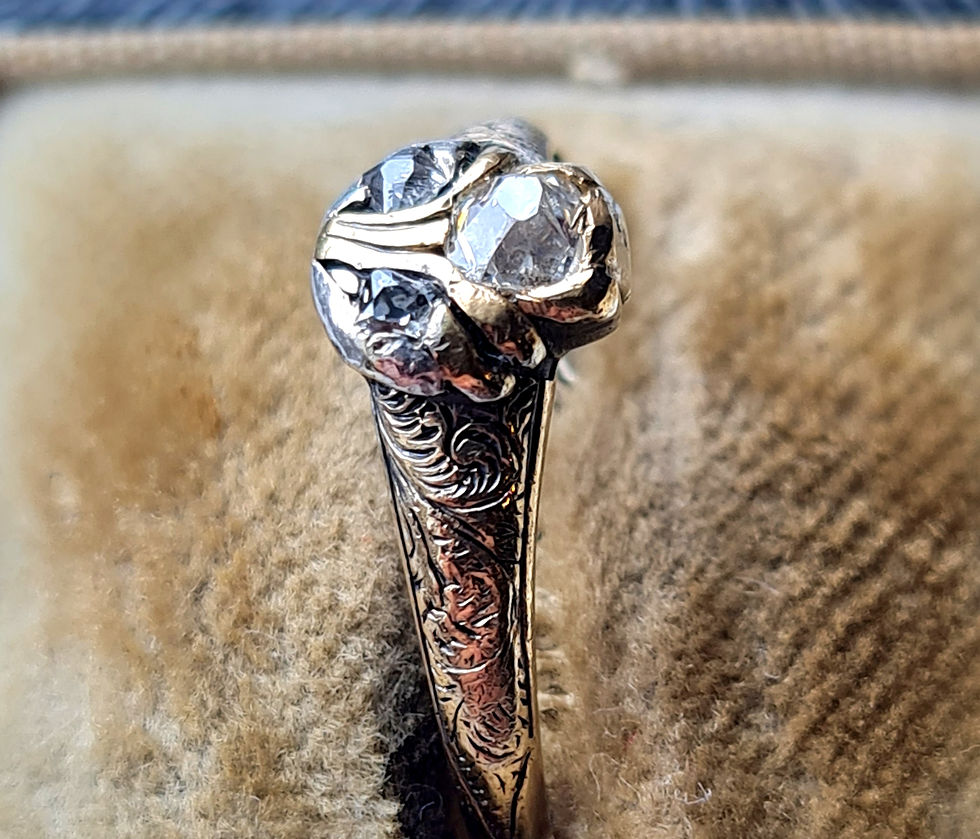 Thumbnail: Georgian 18ct Gold Diamond Old Cut Ring, 18th century,Giardinetti/Flower