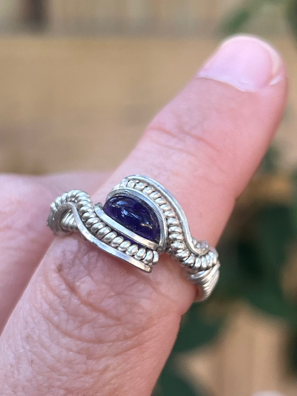 Amethyst Silver Ring