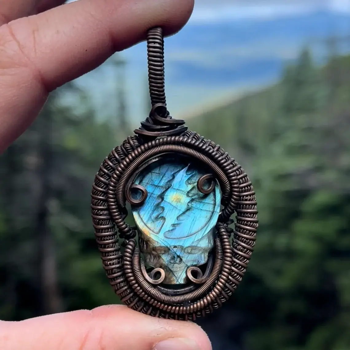 Grateful Dead Labradorite Necklace