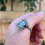 Thumbnail: Seraphinite Oxidized Silver Ring