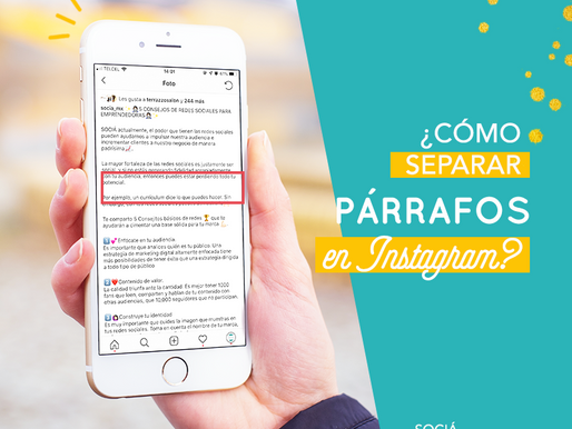 Como separaR PÁRRAFOS en Instagram.
