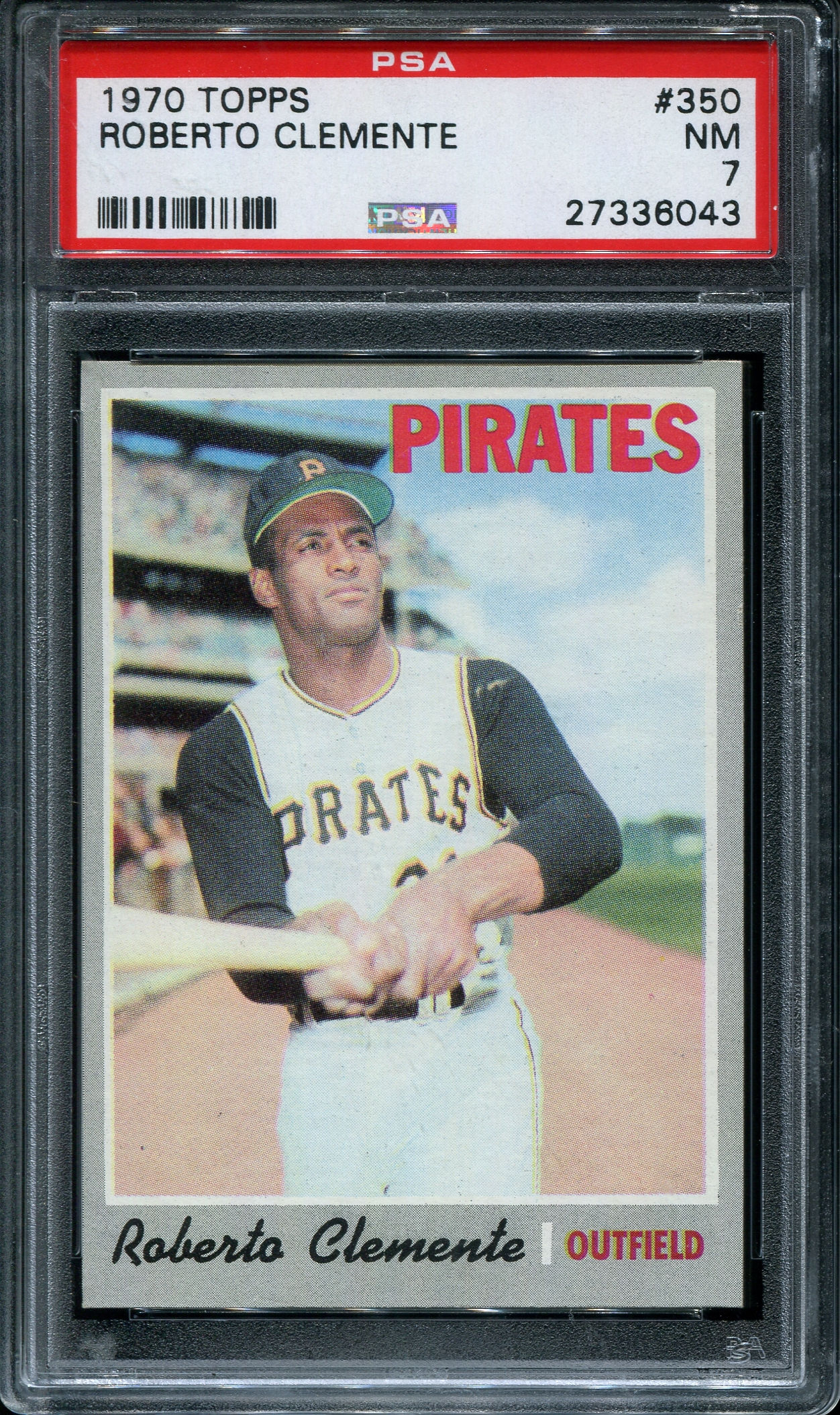 1970 Topps #350 PSA 7 Roberto Clemente NM PITTSBURGH PIRATES