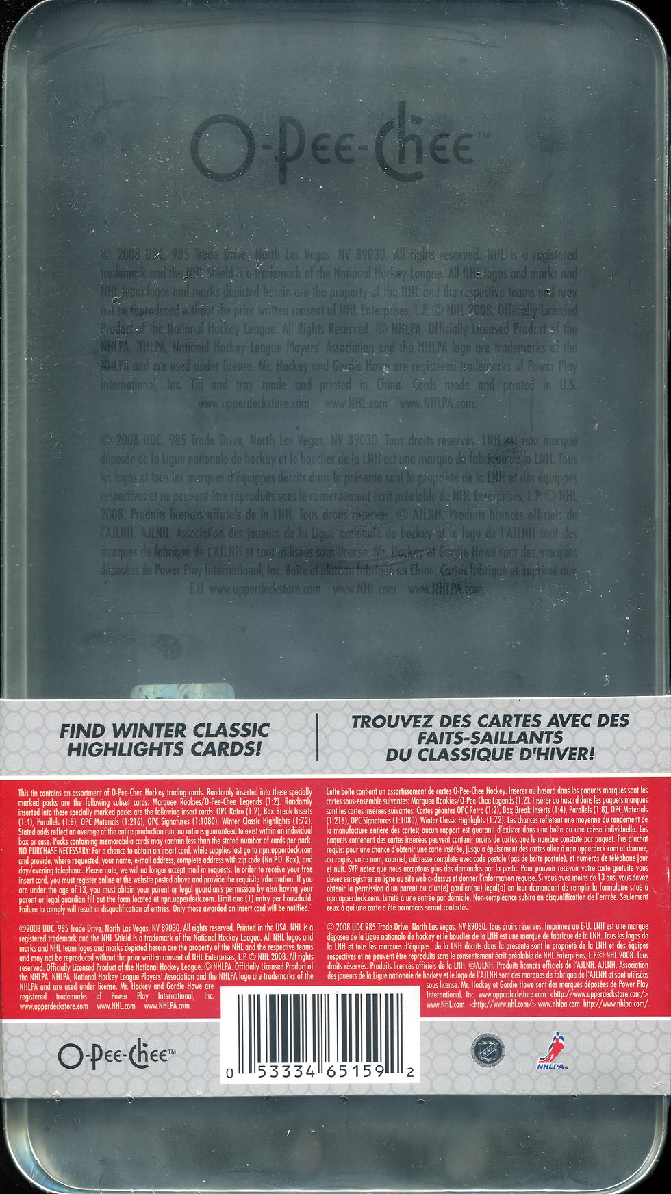 Thumbnail: 2008-09 O-Pee-Chee Hockey unopened tin Factory Sealed 08-09 (13 packs)