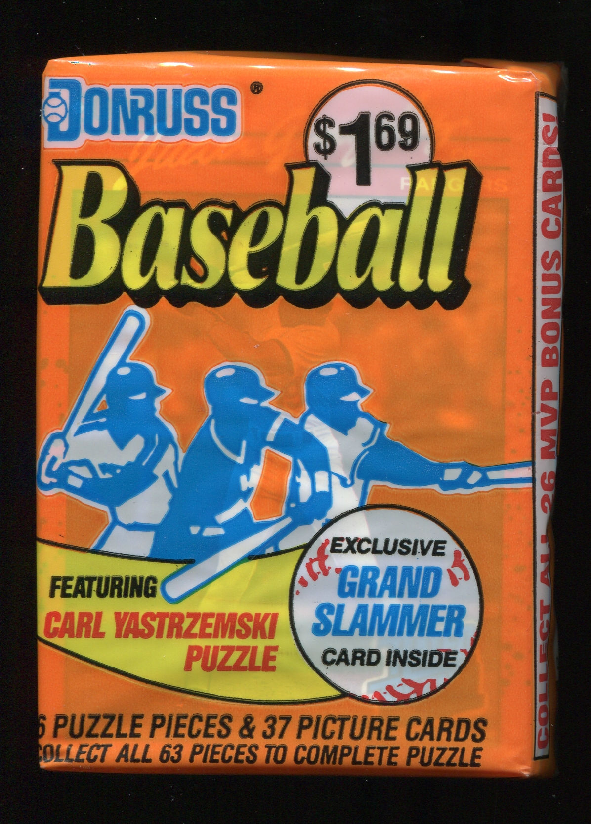 1990 Donruss Baseball unopened cello pack Juan Gonzalez Rookie on top