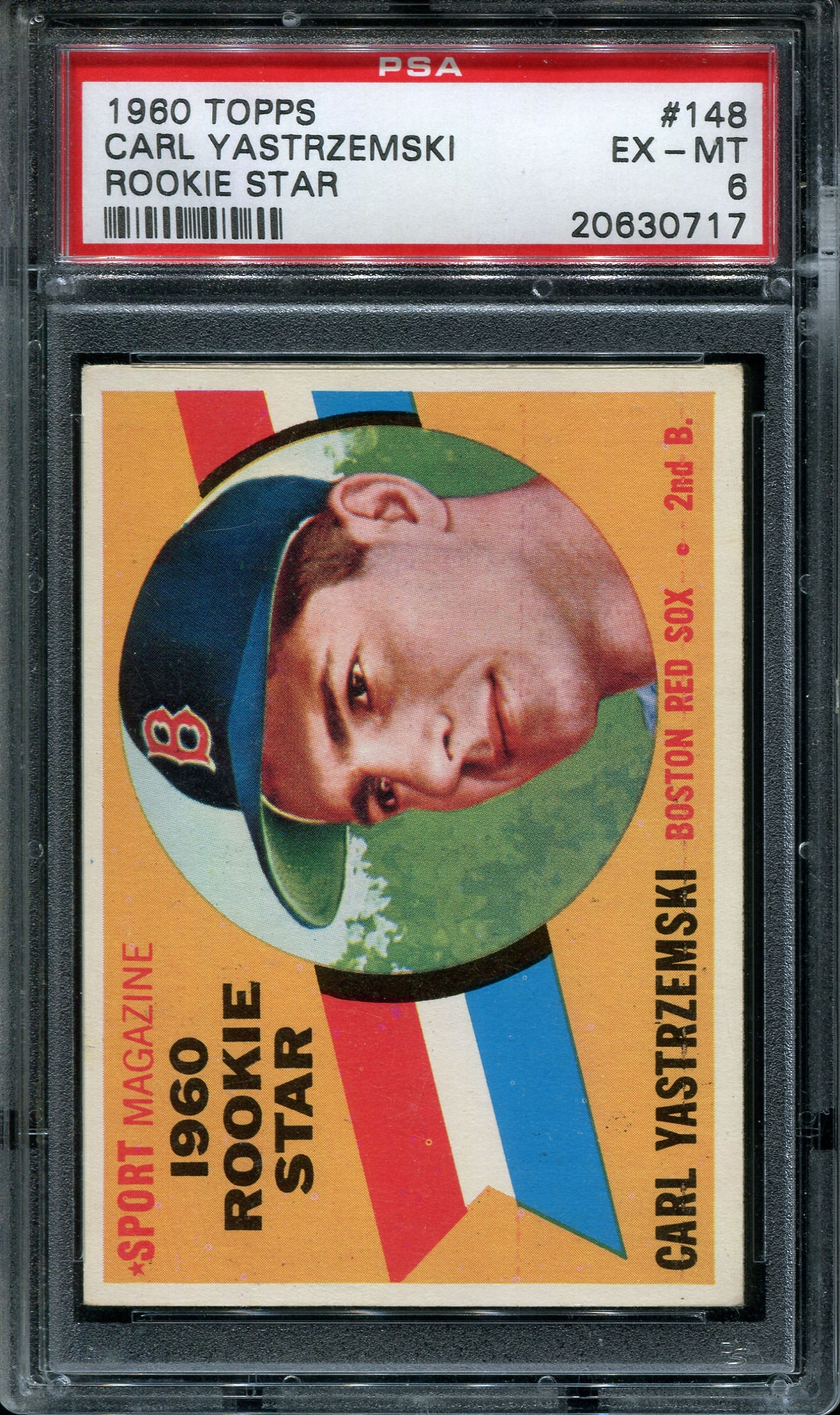 1960 Topps #148 PSA 6 Carl Yastrzemski EX-MT ROOKIE RC BOSTON RED SOX