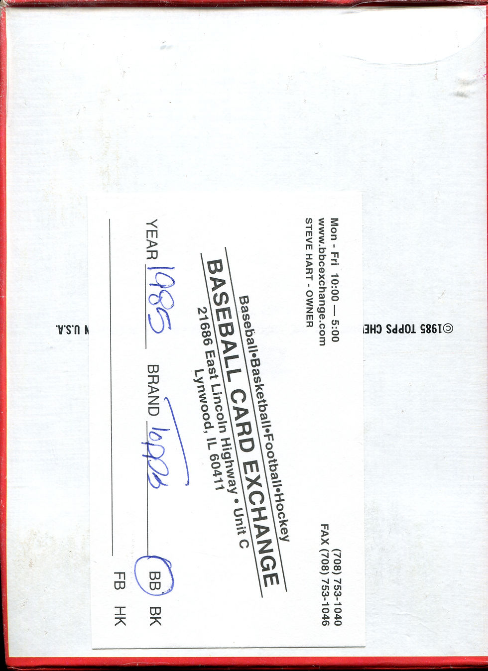 Thumbnail: 1985 Topps Baseball BBCE unopened wax box Sealed Authenticated