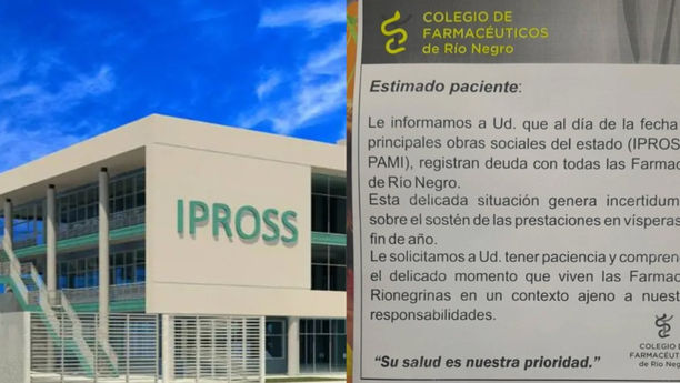 "Un edificio faraónico de 4 millones de dólares y no pagan a las farmacias". Un legislador expuso la falta de pago de IPROSS y PAMI a las farmacias