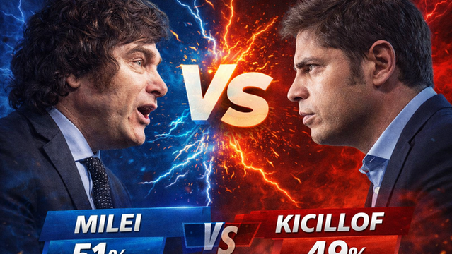 Mínima ventaja para Milei en una encuesta de La Verdad