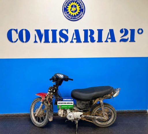 Circulaba en una moto robada y quedó imputado por encubrimiento