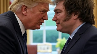 Trump se reúne con Milei este martes