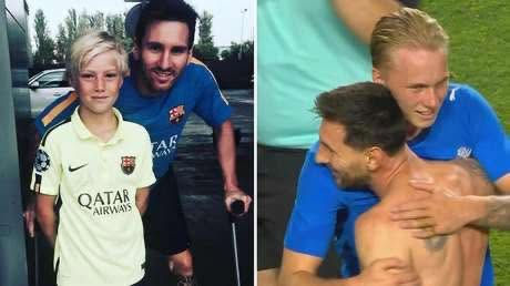 Apareció una foto inédita de Messi con el hijo de Gudjohnsen