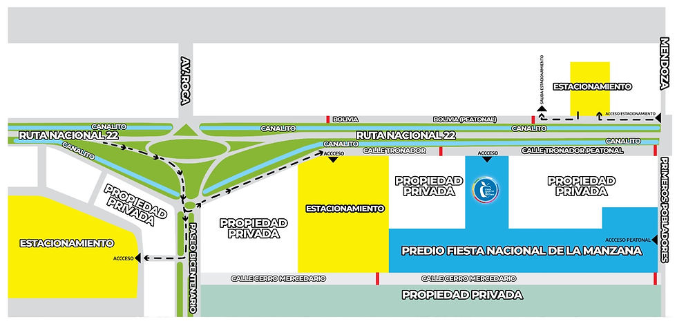 FNM2026: Estacionamientos habilitados y colectivos