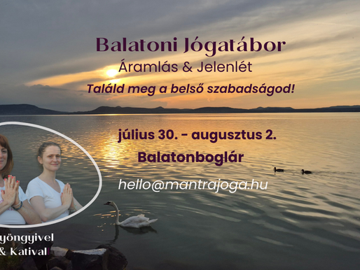 Nyári jógatábor a Balatonnál