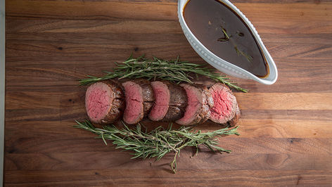 CHATEAUBRIAND WITH PORT WINE REDUCTION SAUCE
