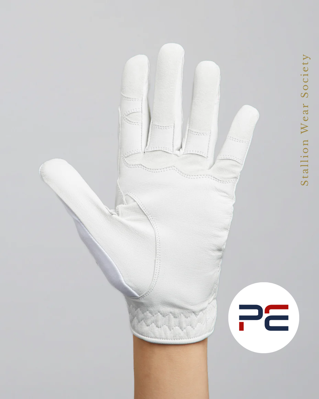 PREMIER EQUINE | Mizar Ladies Leather Riding Gloves In White