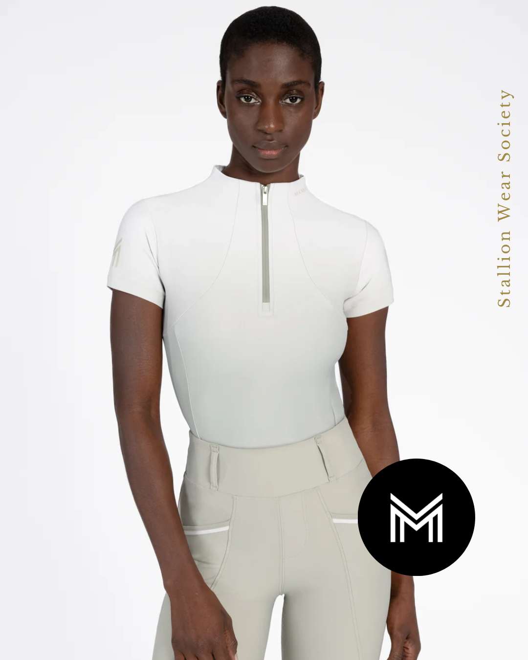 MAXIMILIAN | Ombre Short Sleeve Base Layer In Laurel/Glacier