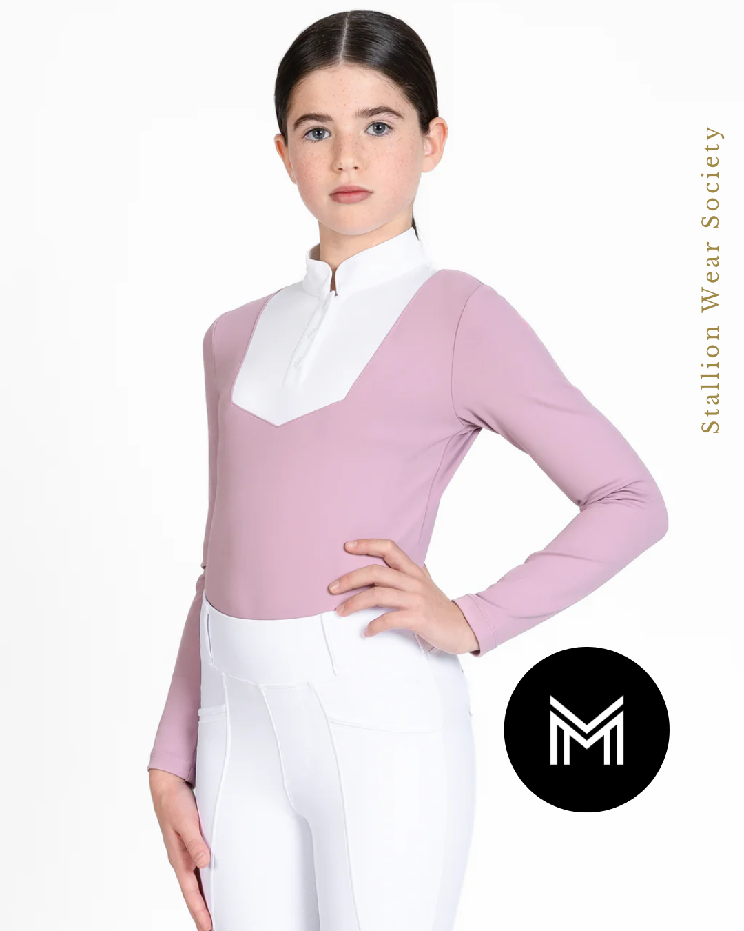 MAXIMILIAN I YR Sienna Long Sleeve Show Shirt (Mauve)