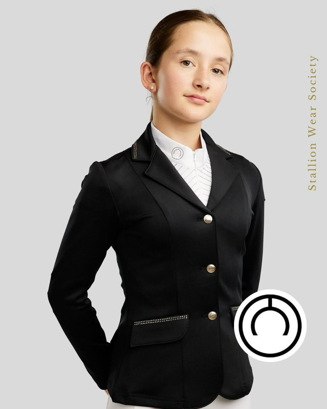 MONTAR I Junior MoEverlisa Competition Jacket with Champagne Crystals