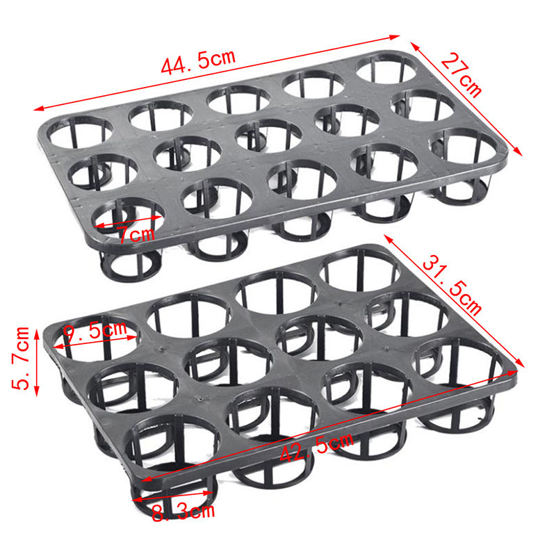 Miniatura: Planter Nursery Pots Plastic Round Flower Pot Cell Seedling Starter Tray Seed