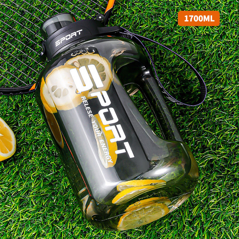 Miniatura: Large Capacity 2 Liter Water Bottle with Straw Lid Sports Gym Water Kettle for C