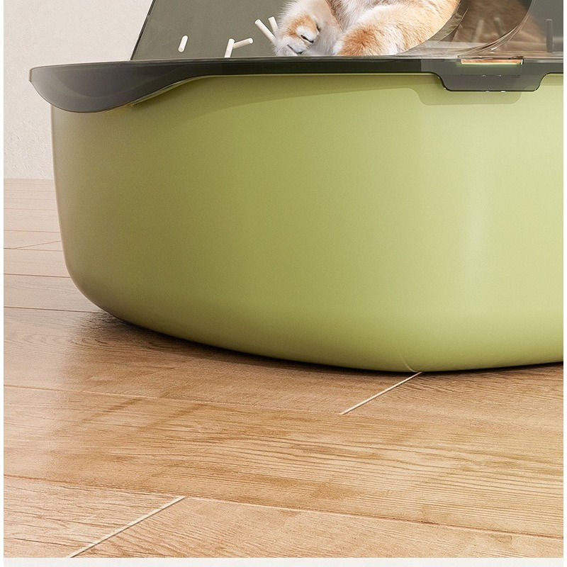 Thumbnail: Semi-enclosed, breathable, odorless cat litter box, anti-splash cat litter box, 