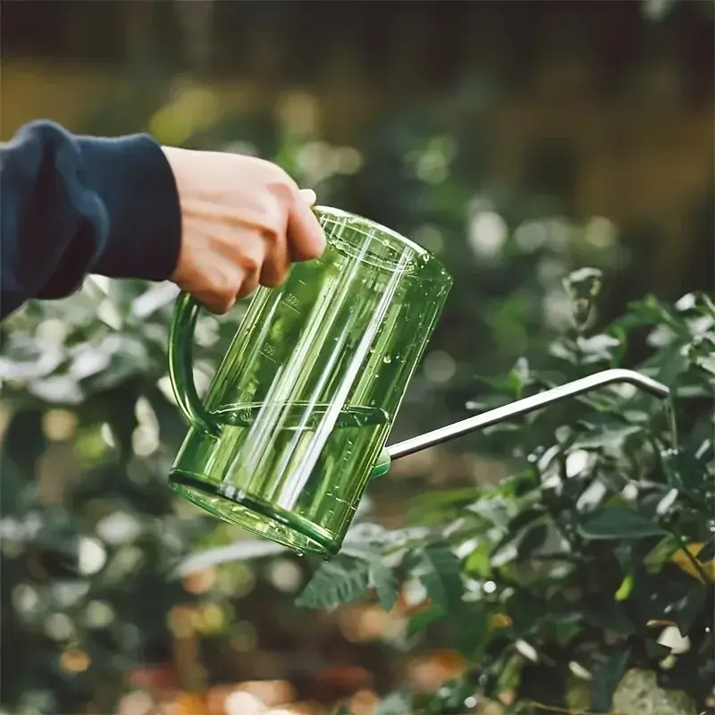 Miniature : 1L Long Spout Watering Can with Gardening Shovel Set Garden Irrigation Spraying 