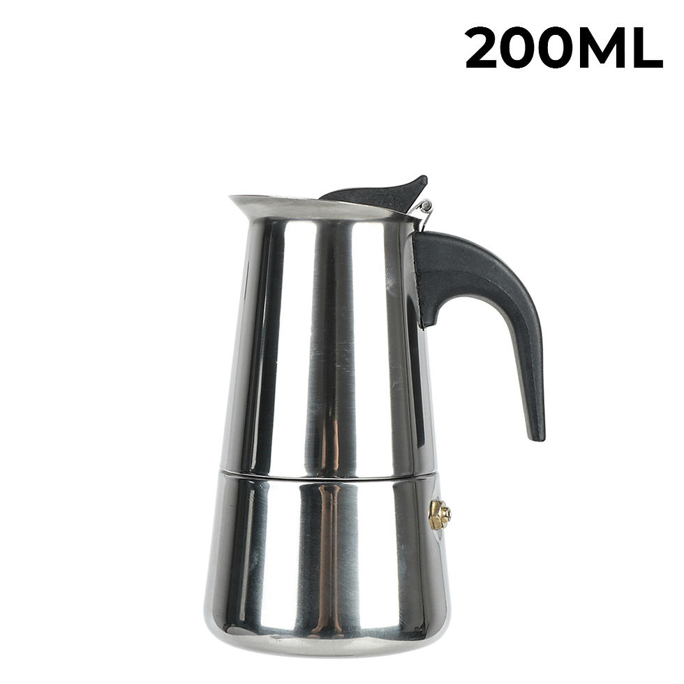 Miniatura: Mocha Espresso Latte Stovetop Filter Coffee Pot for Kitchen 2/4/6 Cups Stainless