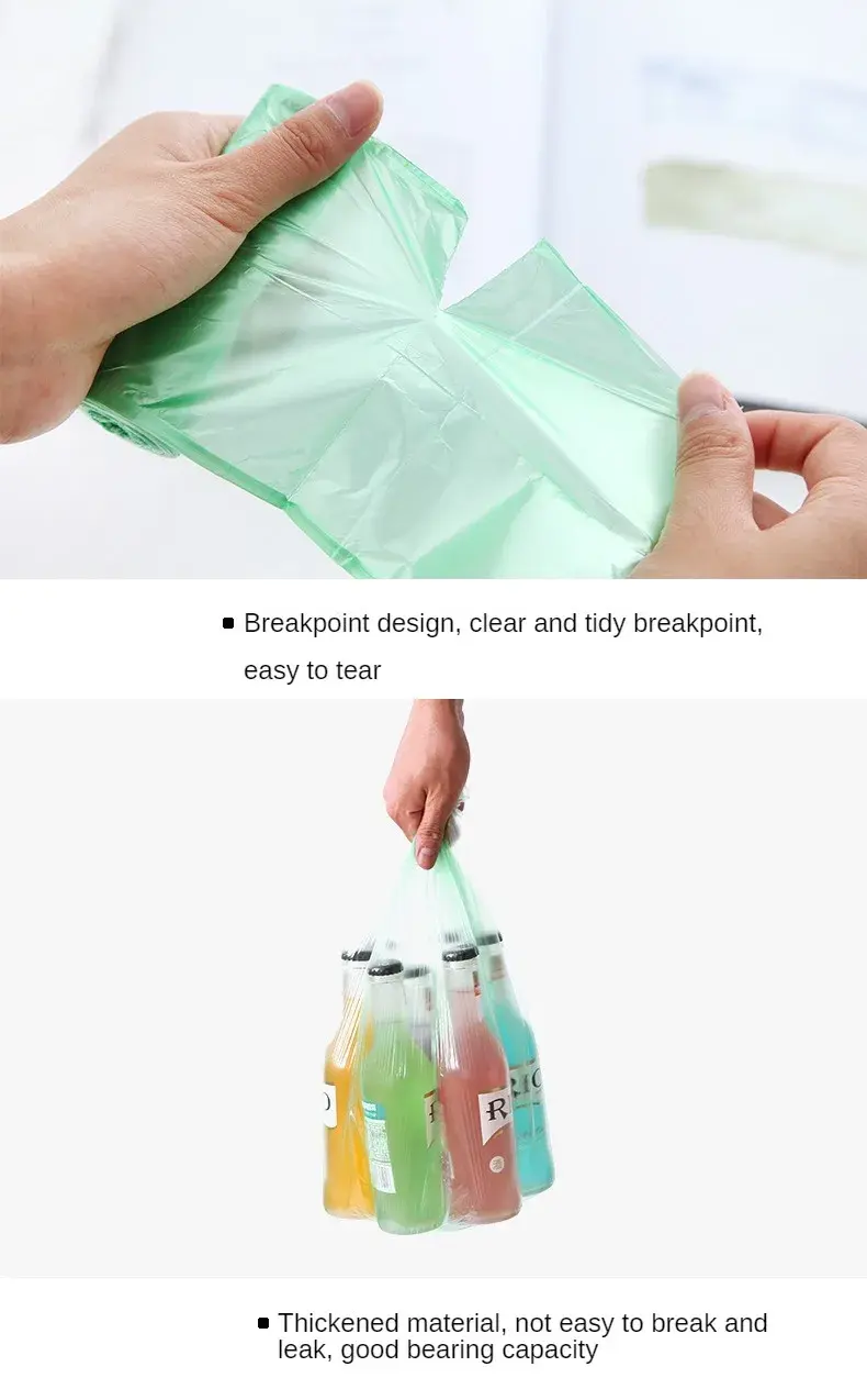 Miniature : 5 Rolls/pack Household Disposable Trash Pouch Small Trash Bags Kitchen Storage G