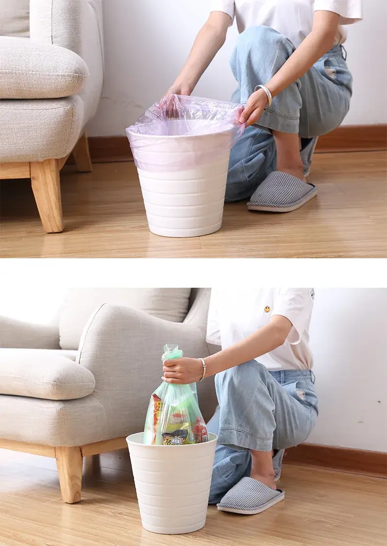 Miniature : 5 Rolls/pack Household Disposable Trash Pouch Small Trash Bags Kitchen Storage G