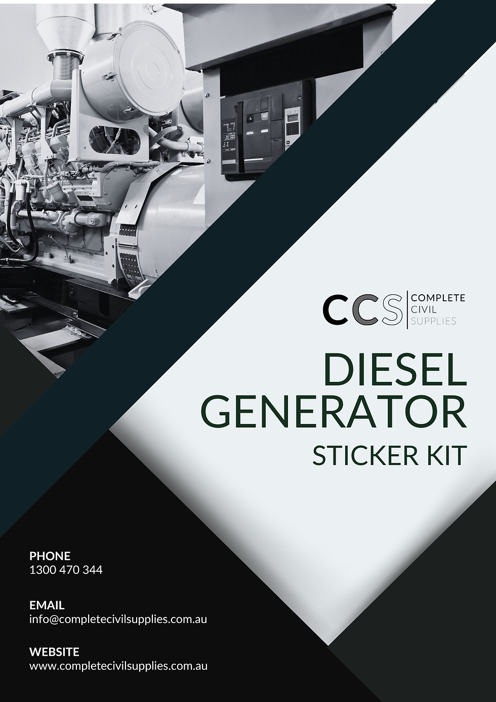 Diesel Generator Sticker Kit