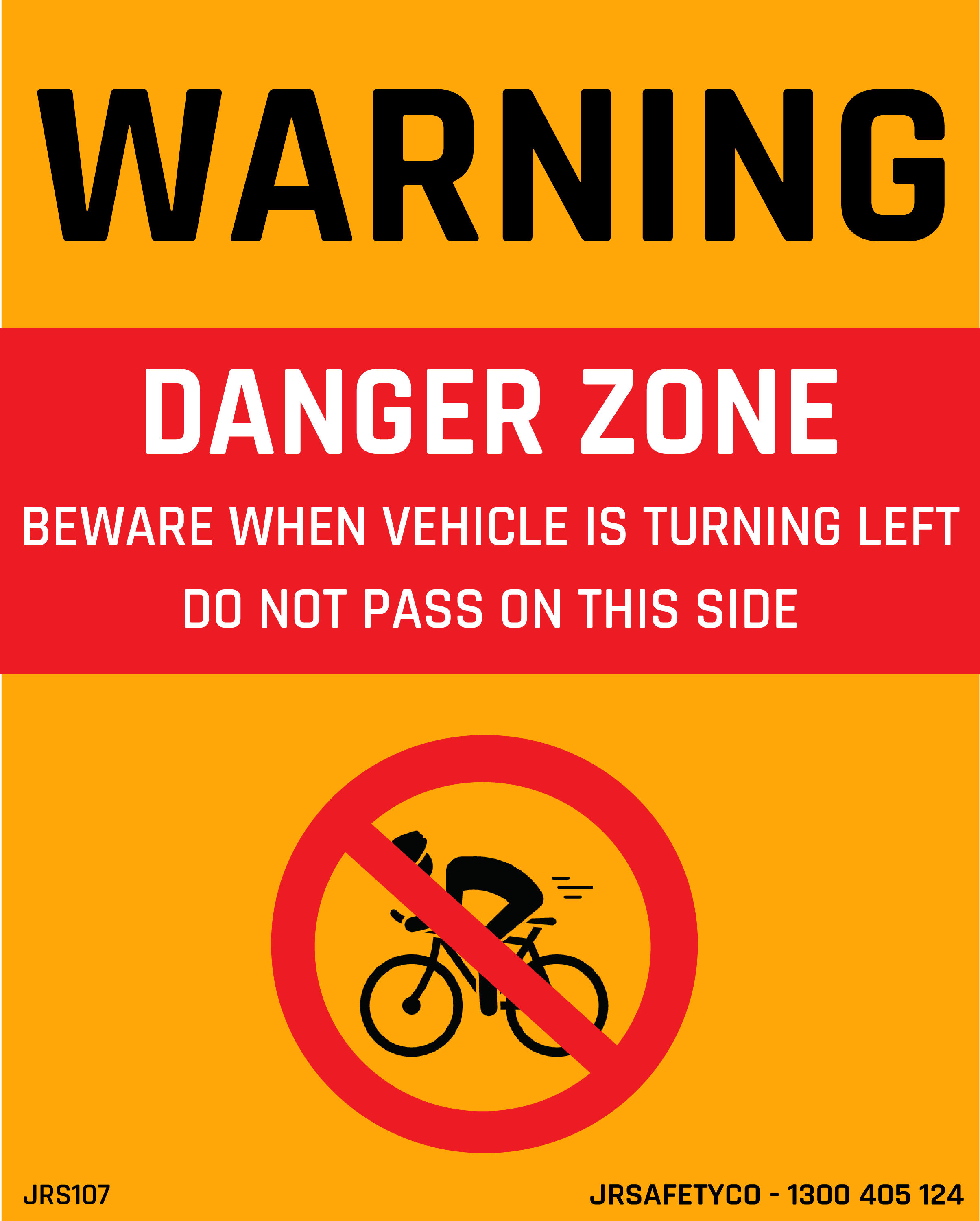 Bike Do Not Pass Sticker