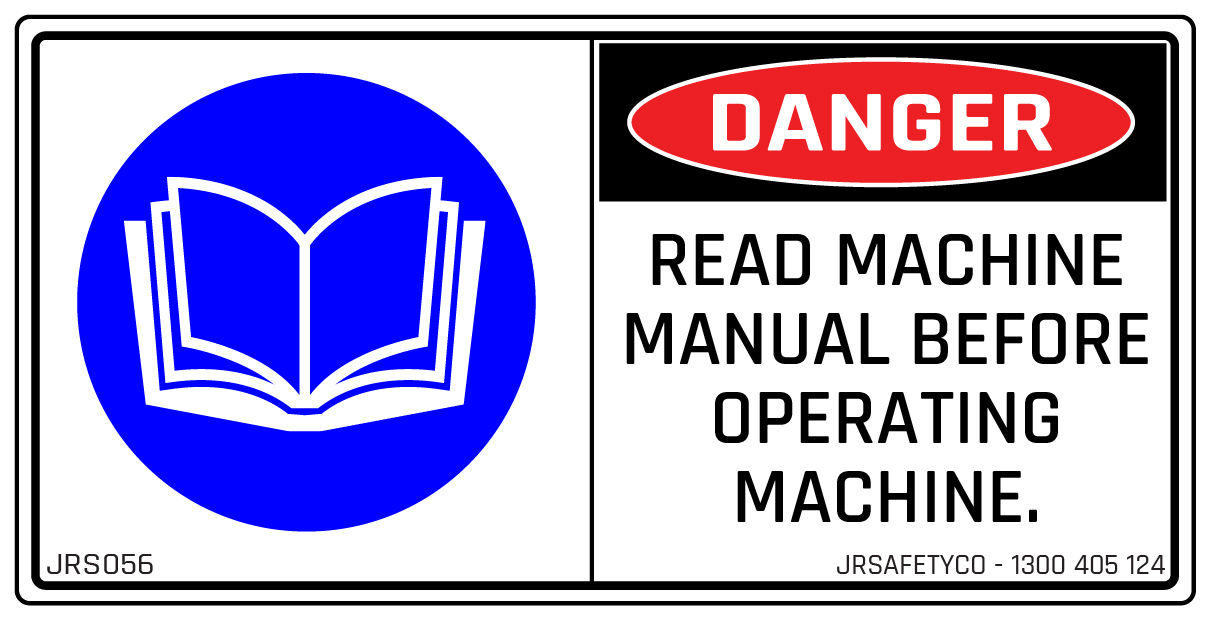 Read Machine Manual Sticker