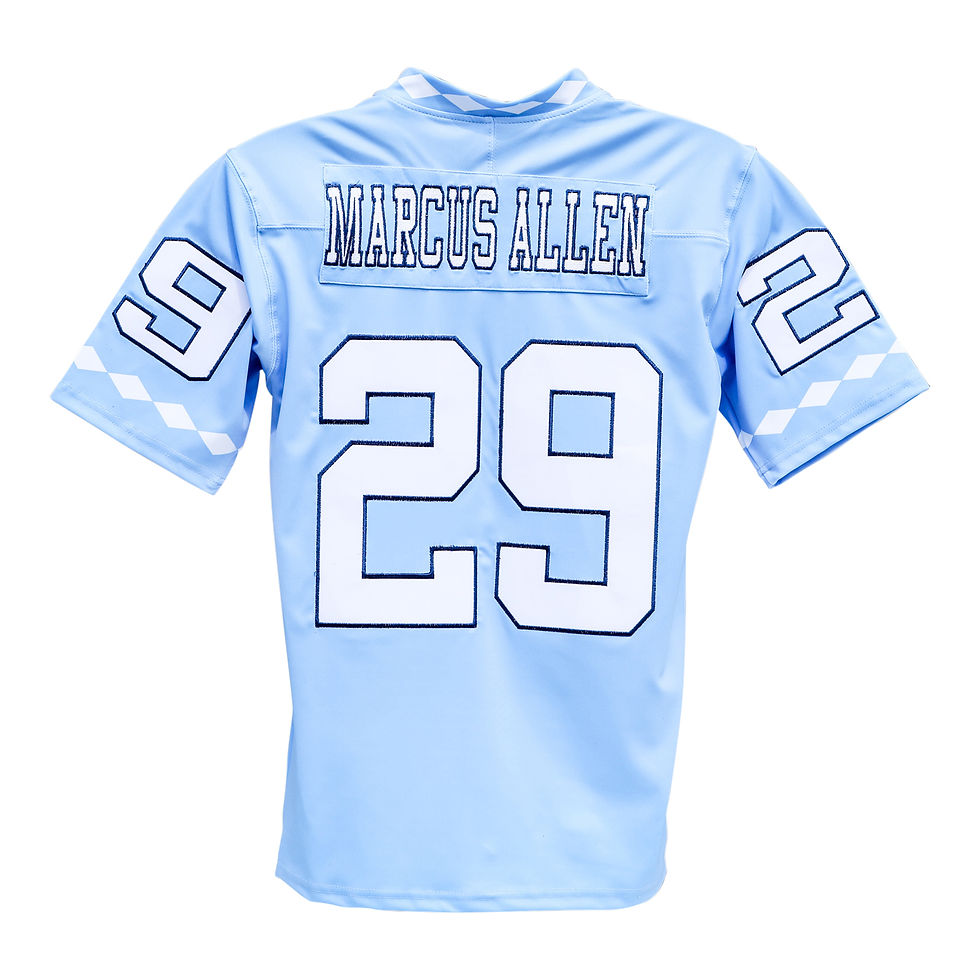 Thumbnail: MA-29 ALLEN  White/Carolina Embroidery