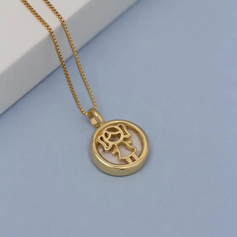 Miniatura: Colar Menina Medalha