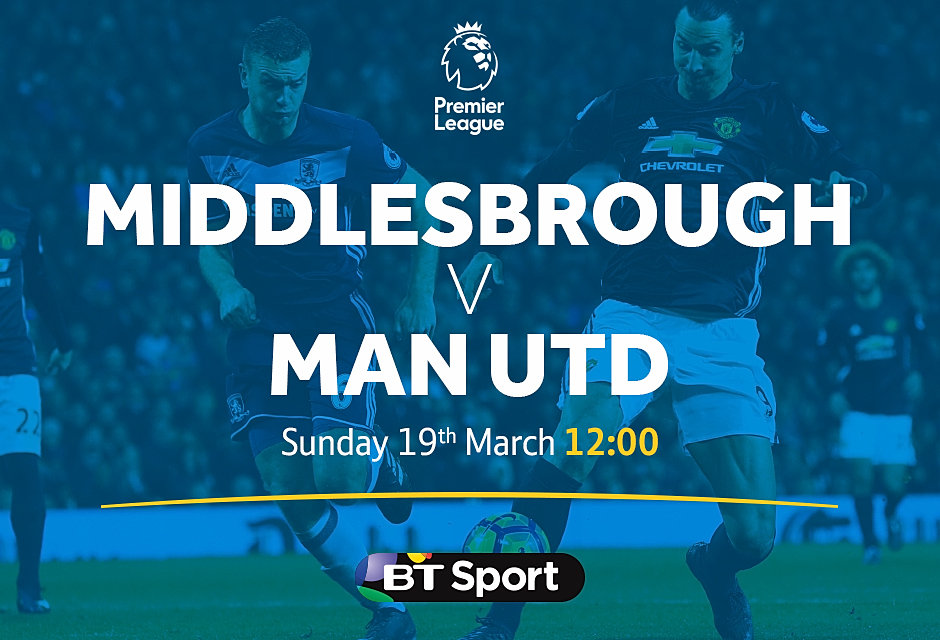 Image result for middlesbrough vs man utd