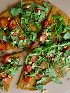 고구마 오트 피자 | 밀가루 없이 | 건강하고 맛있게! | Flourless Vegan Pizza | Easy + Healthy and Yummy!