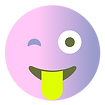 Cligner de l'oeil avec la langue