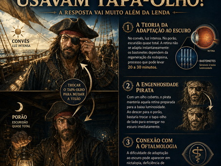 Por que os piratas usavam tapa-olho? A resposta vai muito além da lenda