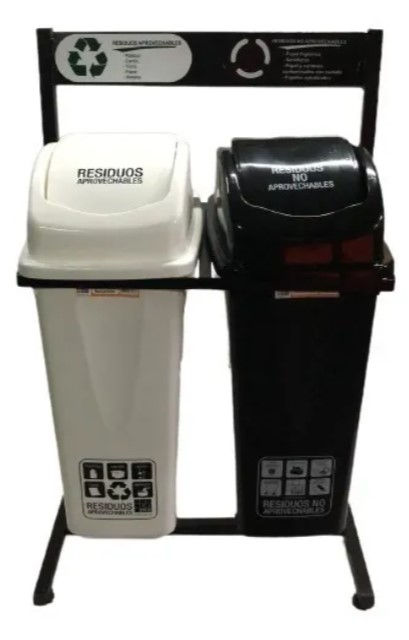 Punto Ecológico 35 Ltrs Vaivén, 2 puestos.