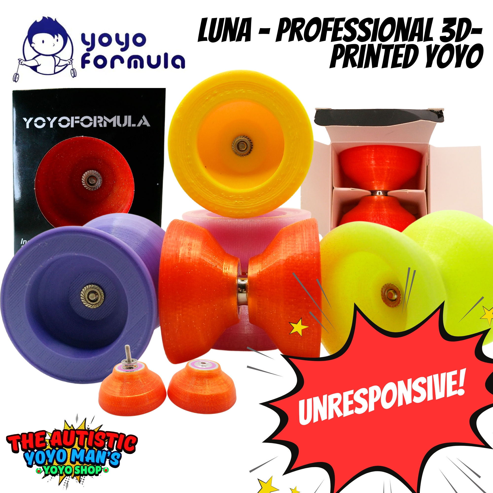 YoyoFormula/Red Jawn Luna - Advanced 3D-Printed Yoyo
