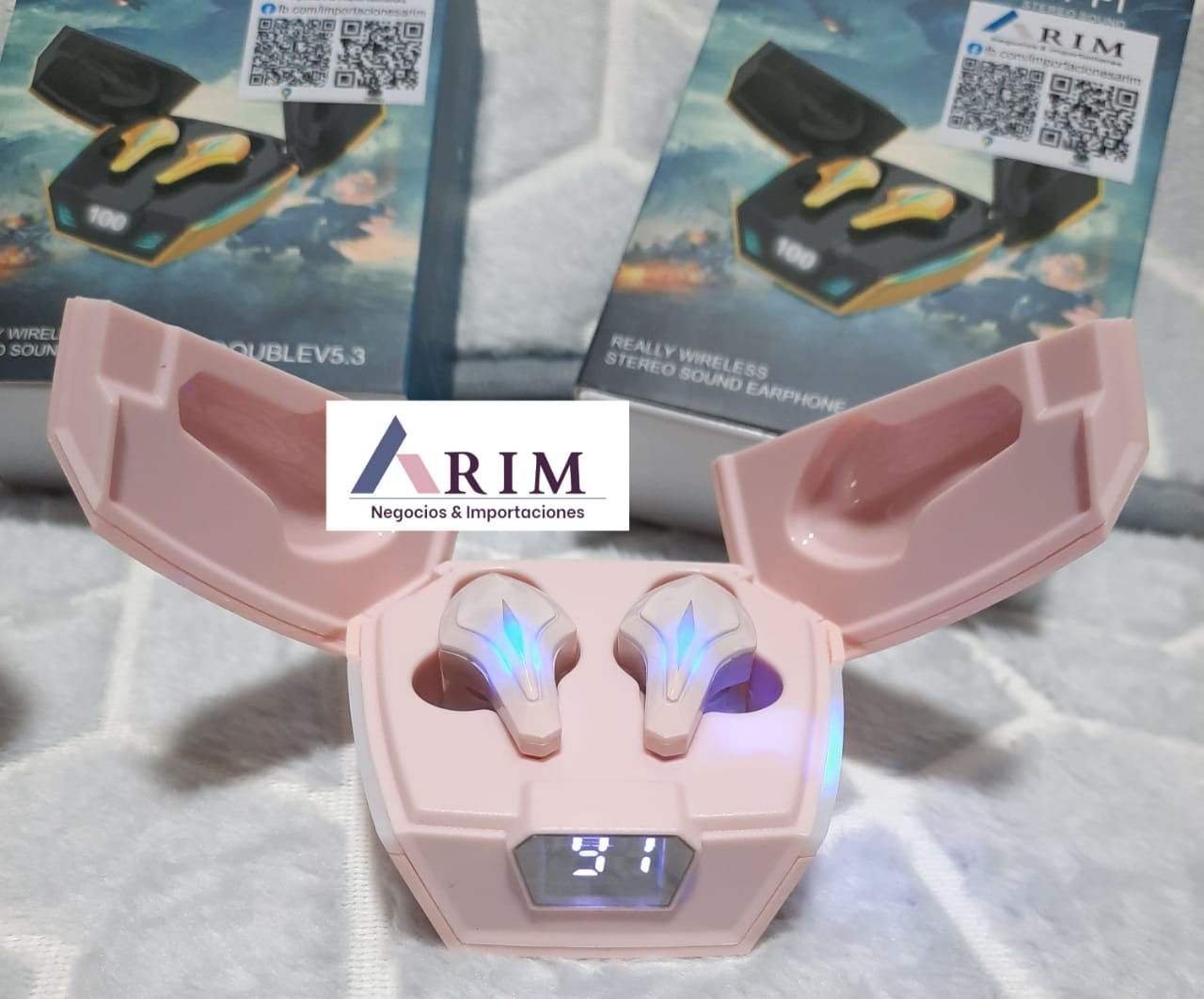 AURICULARES GAMER K12 ROSADO