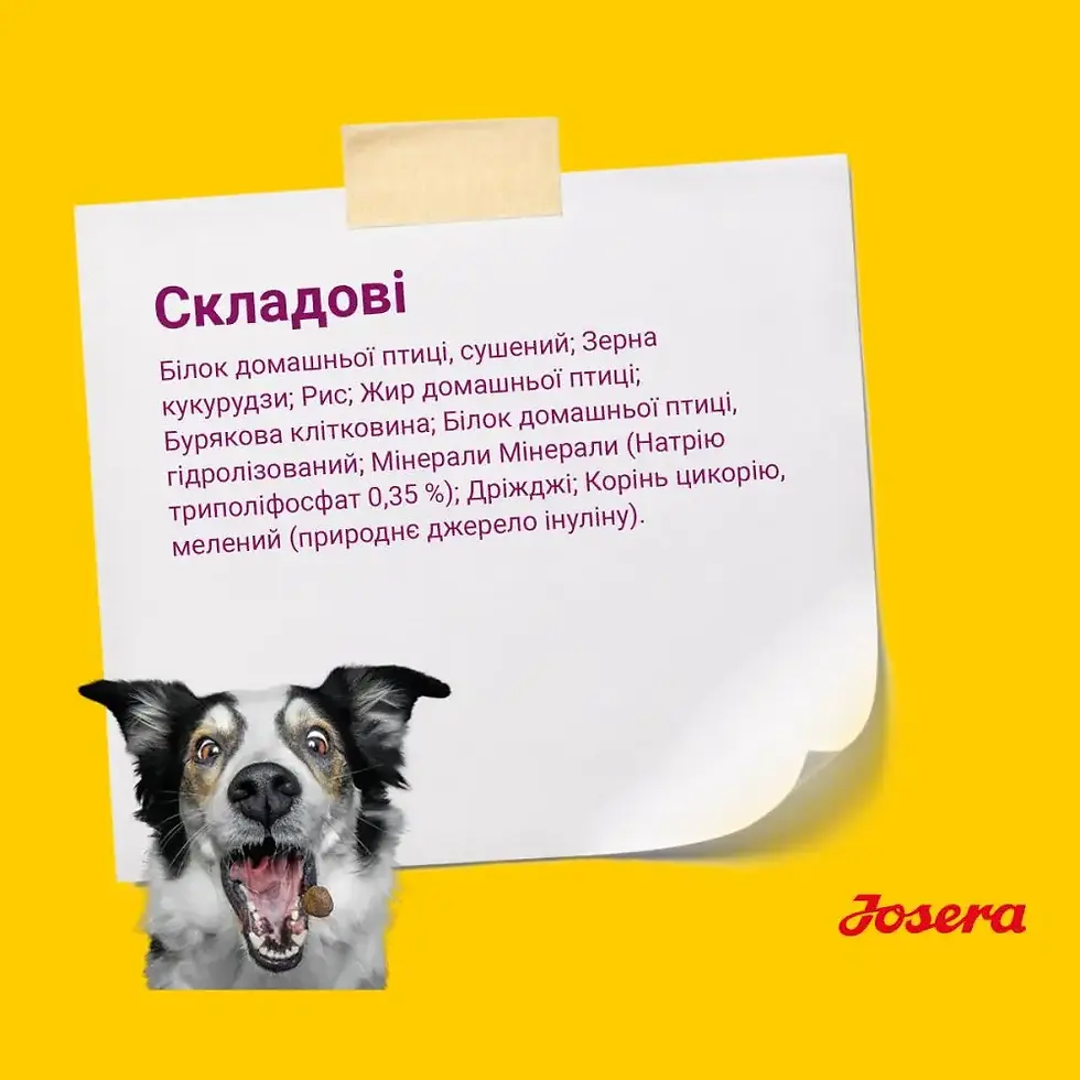 Прев'ю: Сухой корм для собак Josera Miniwell 15 кг - домашняя птица