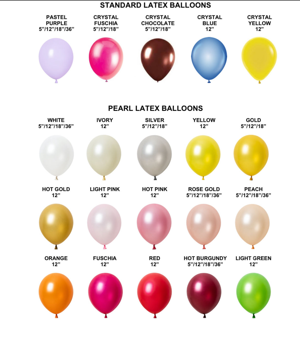 Latex ballon 12' - helium