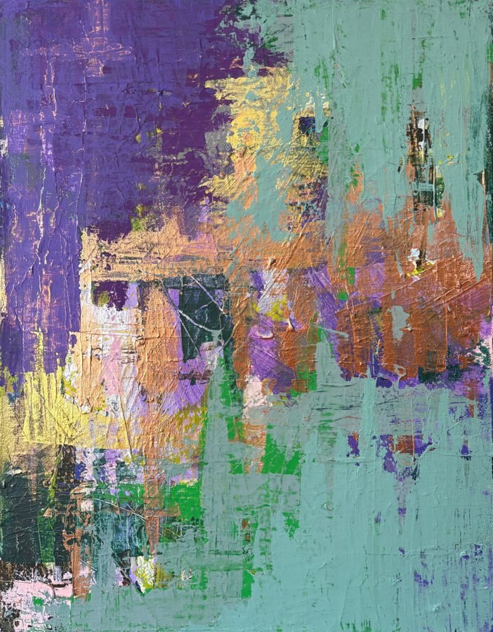 Purple Clover painting