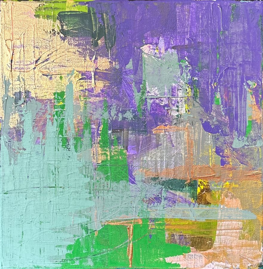 Purple Clover painting