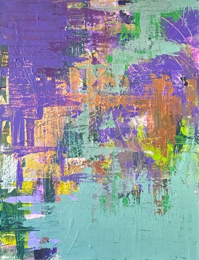 Purple Clover painting