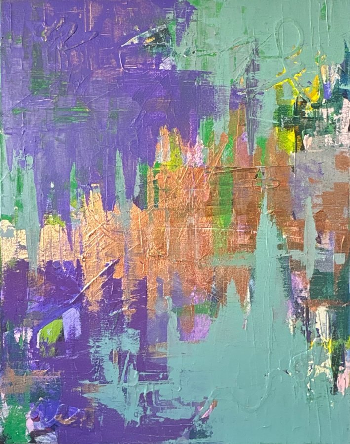 Purple Clover painting