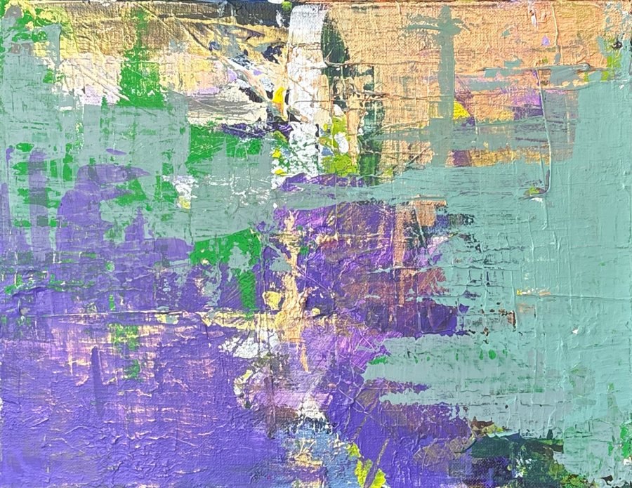 Purple Clover painting
